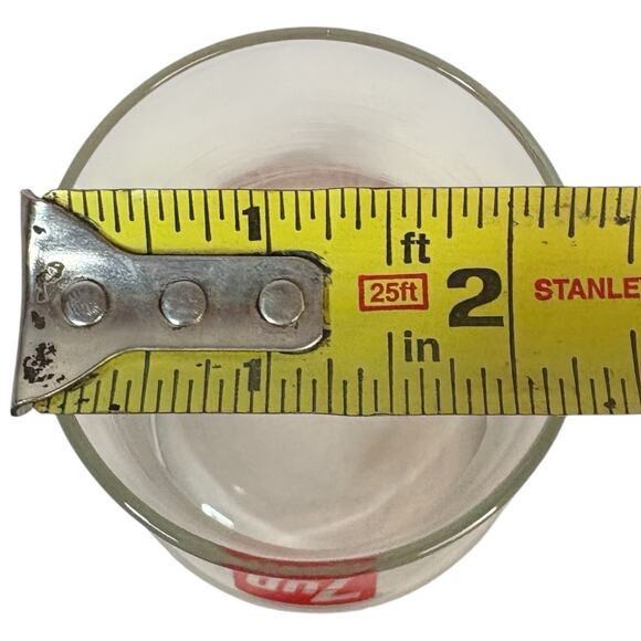 VTG SET OF (2) 7 UP Glass Tumbler THE UNCOLA Upside Down 5" Clear Drinking Cup - Picture 16 of 16